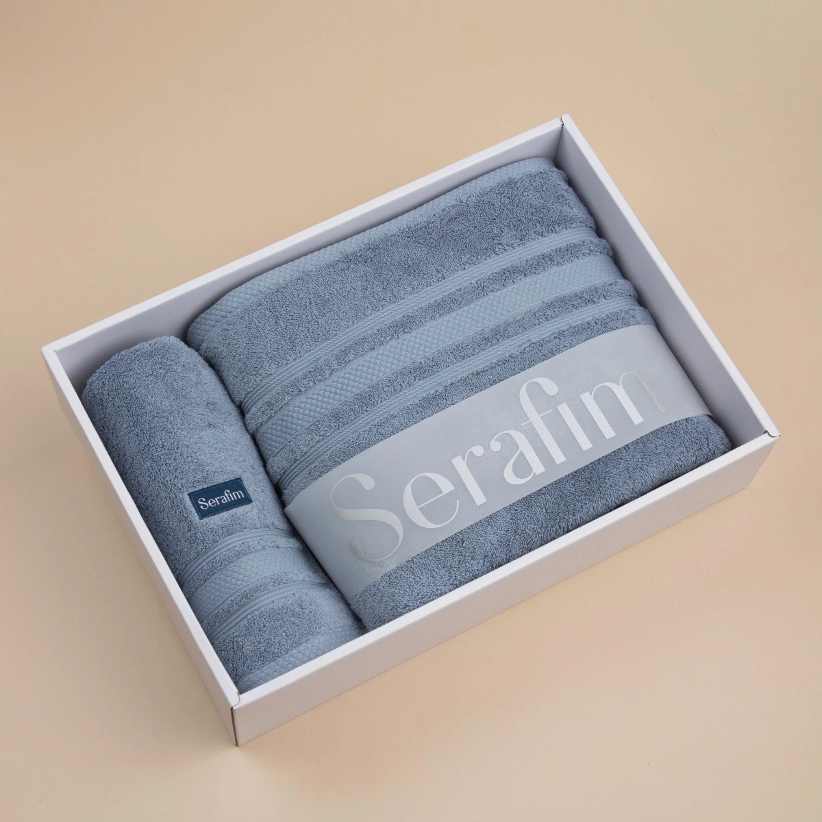 1 Set de Toalla y Toallón - Azul Denim - imagen 1