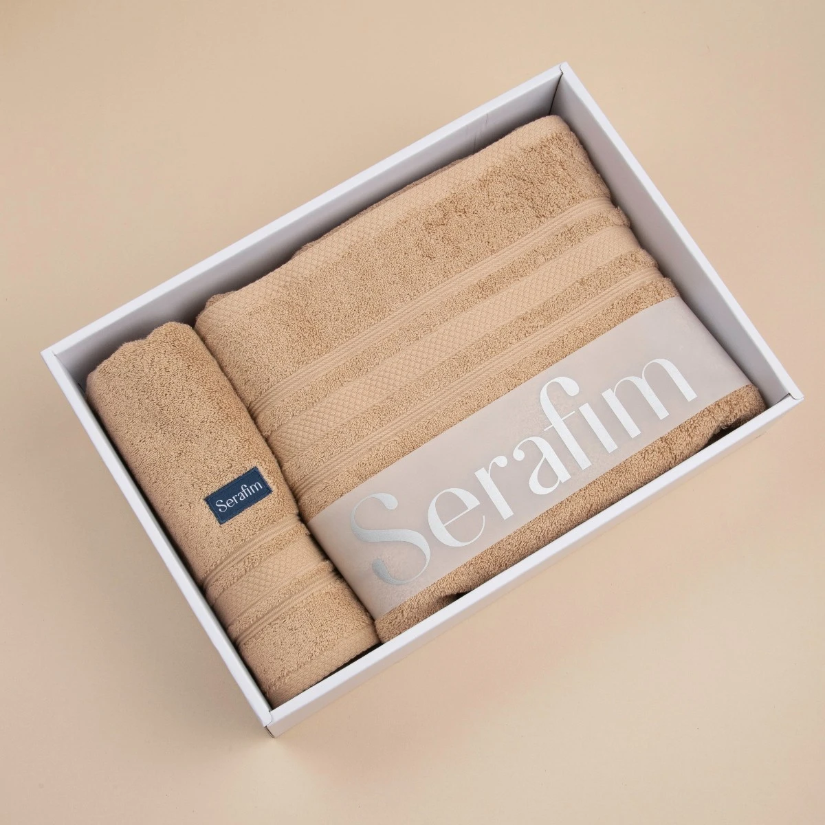 1 Set de Toalla y Toallón - Beige Nuez - imagen 1